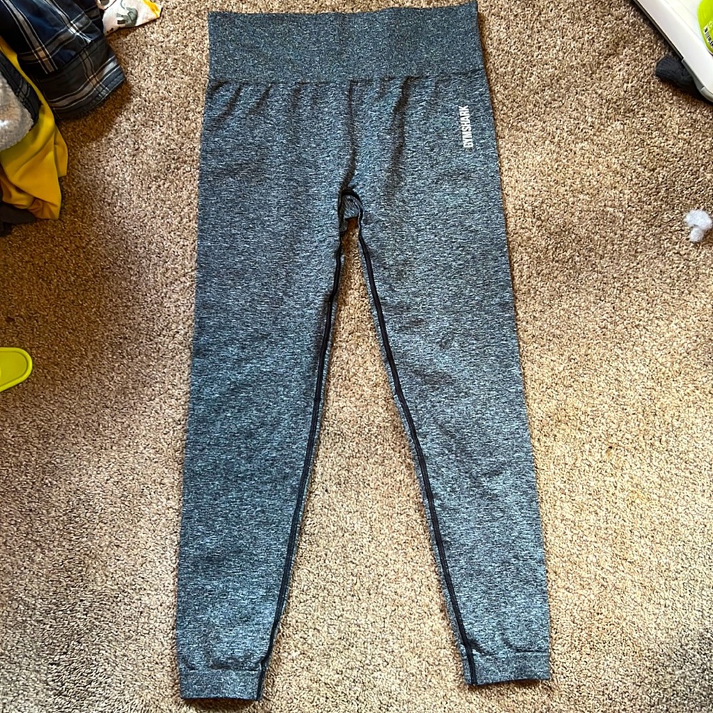 High rise gray seamless Gymshark leggings